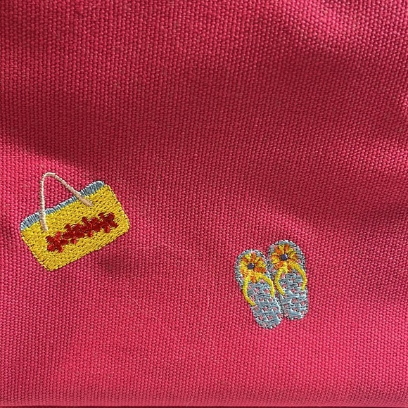 TIANNI Summer Themed Pink Embroidered Purse - Picture 4 of 4